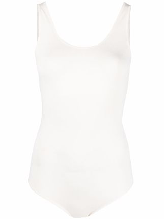 white bodysuit sleeveless