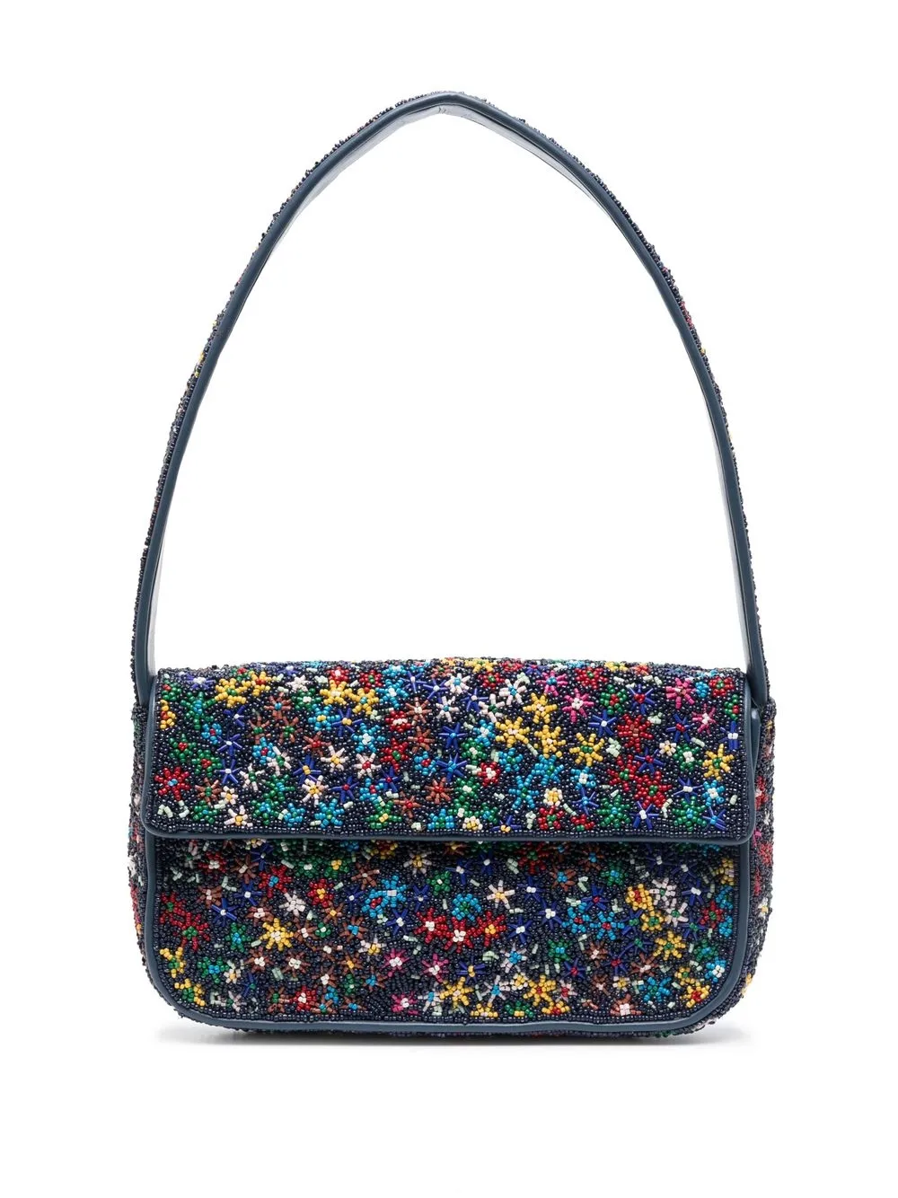 

STAUD Tommy beaded shoulder bag - Blue