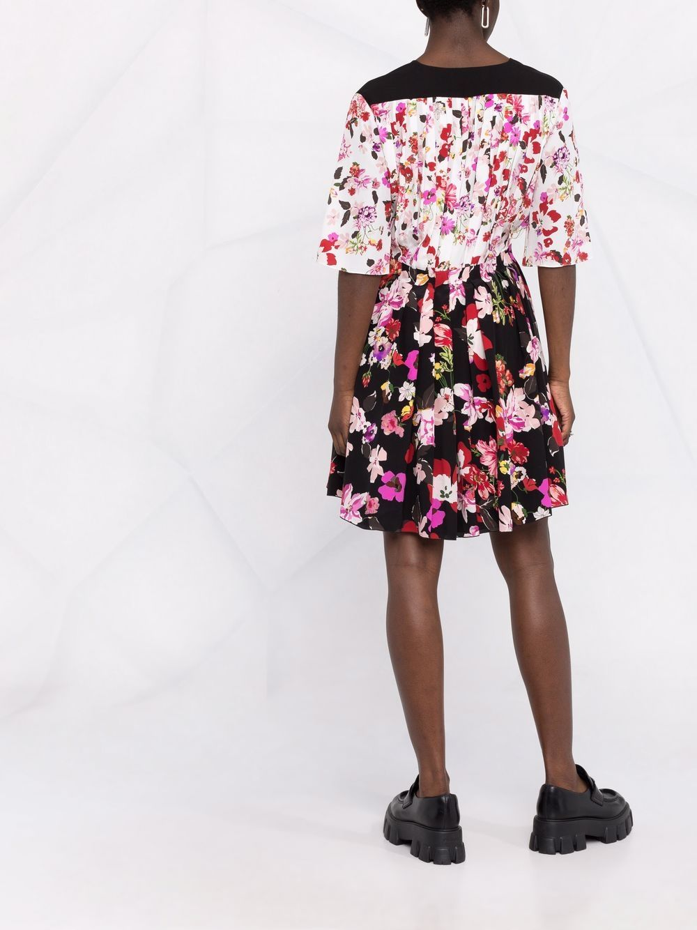 фото Ports 1961 two-tone pleated floral dress