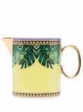 Versace tropical-print panelled mug - Yellow