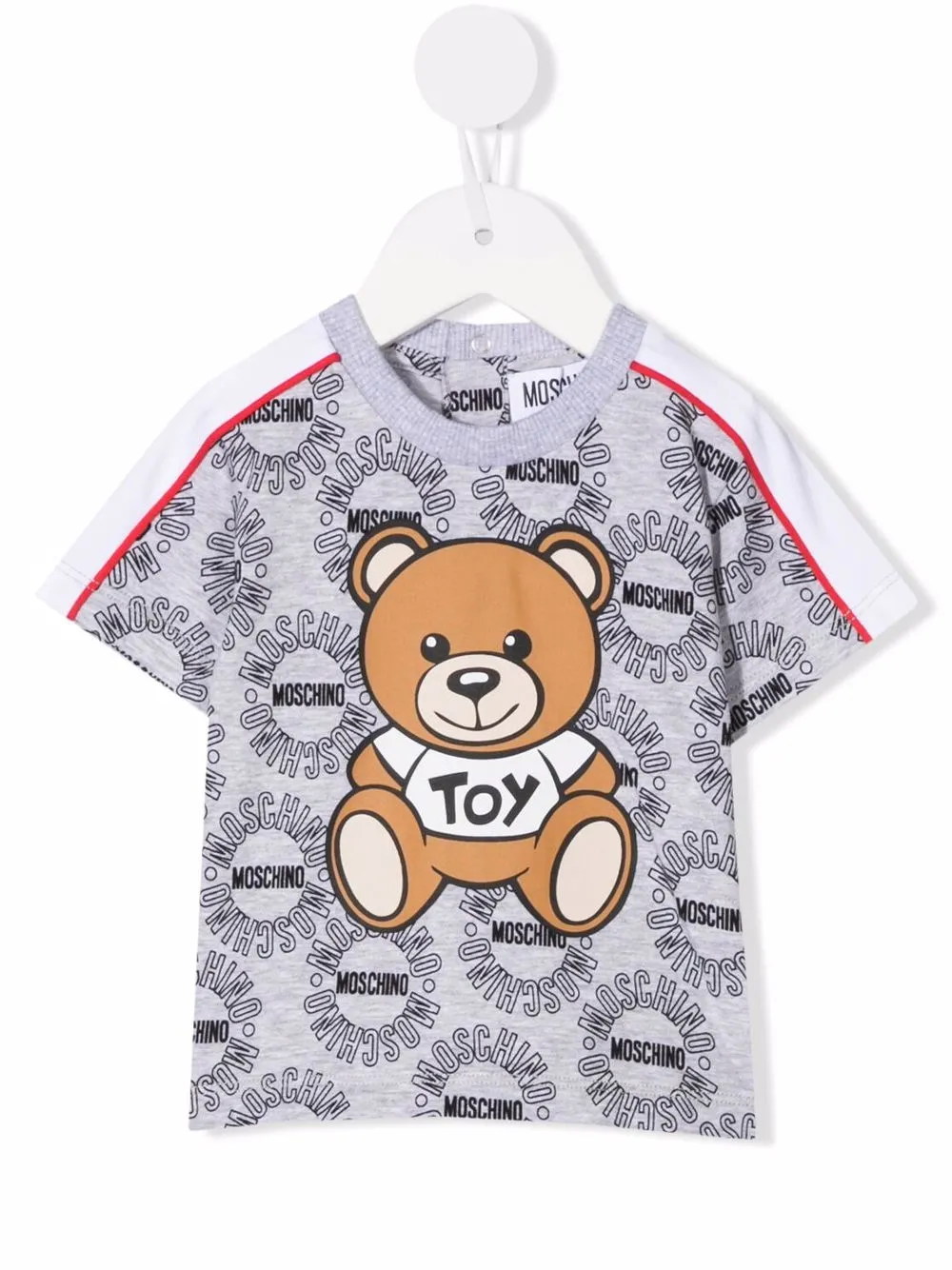 

Moschino Kids playera con motivo Teddy Bear - Gris