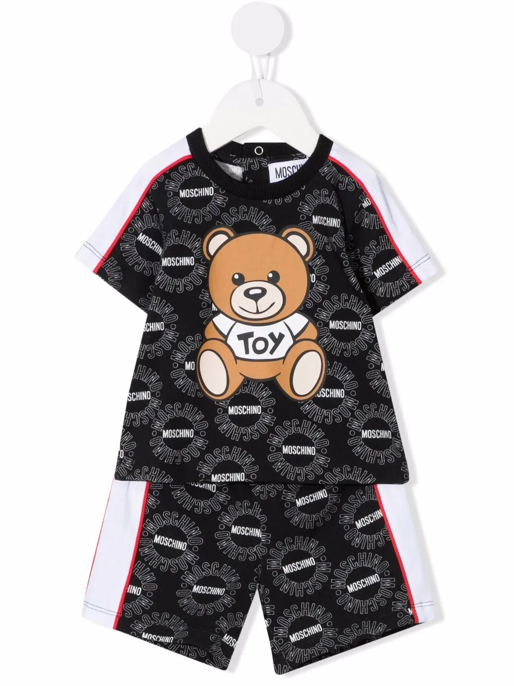 

Moschino Kids traje deportivo con motivo Teddy Bear - Negro