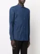 Zegna collared denim shirt
