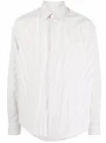 AMI Paris pinstripe button-up shirt - White