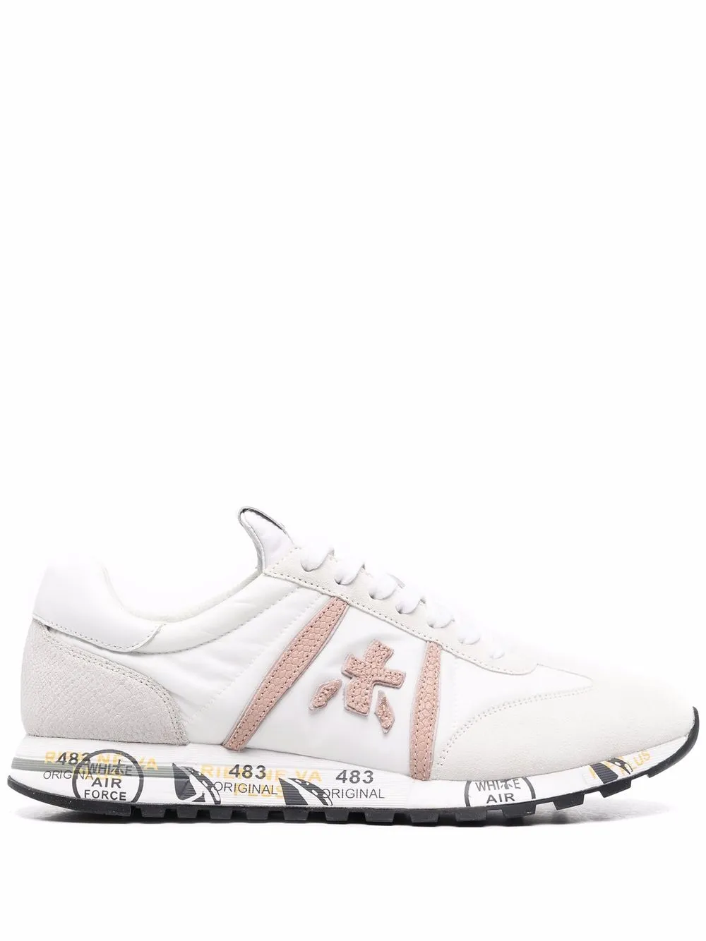 

Premiata tenis Lucyd con paneles - Blanco