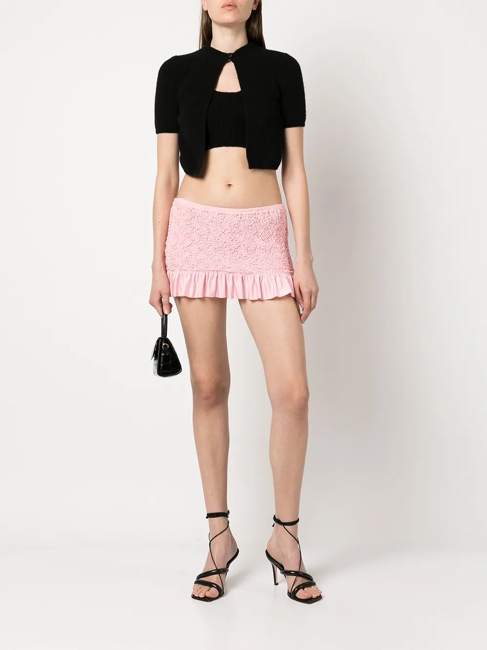 Alexander Wang Mini-rok met ruche afwerking - Roze