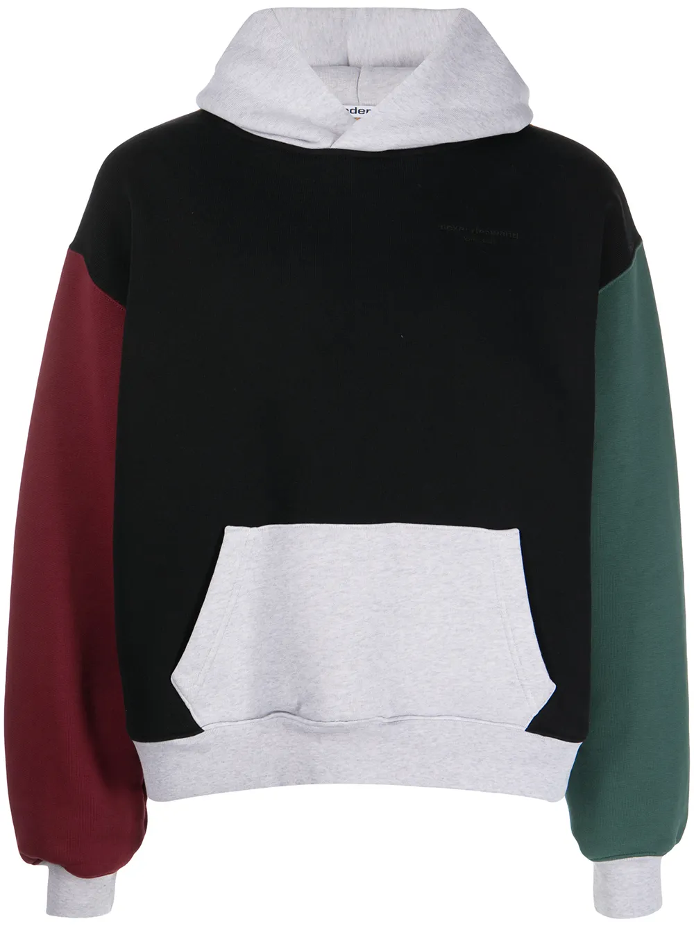 ALEXANDER WANG COLOURBLOCK PANELLED HOODIE