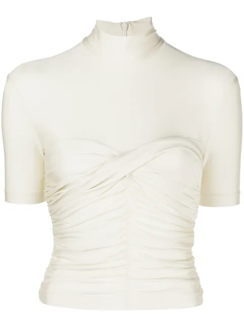 Alexander Wang fitted bodice high-neck top