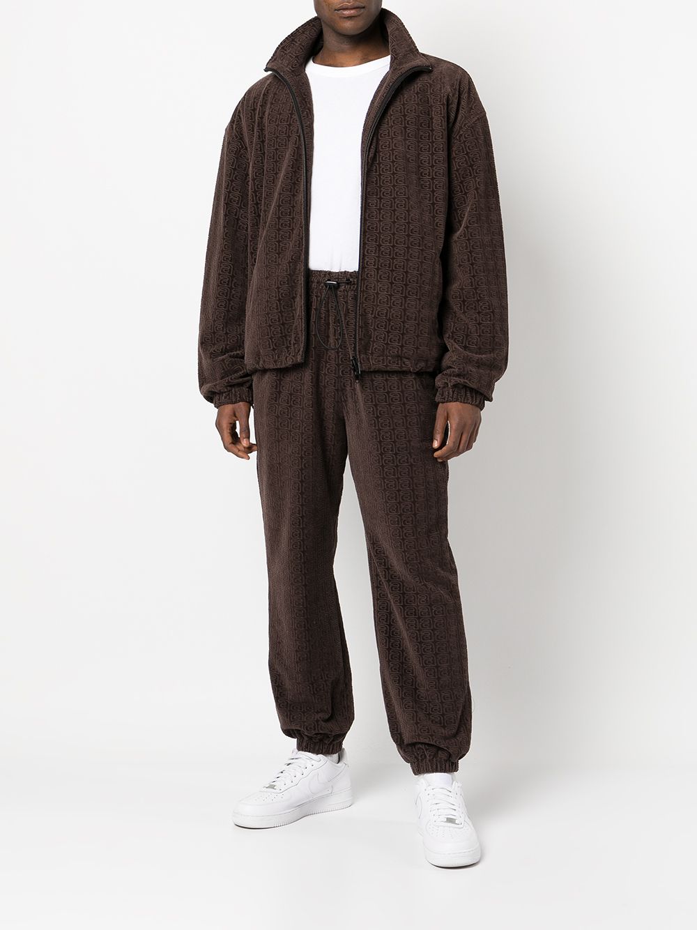 Alexander Wang logo-jacquard track jacket - Bruin