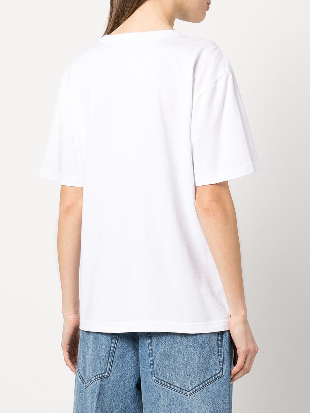 Alexander Wang rubberised-logo cotton T-shirt Women