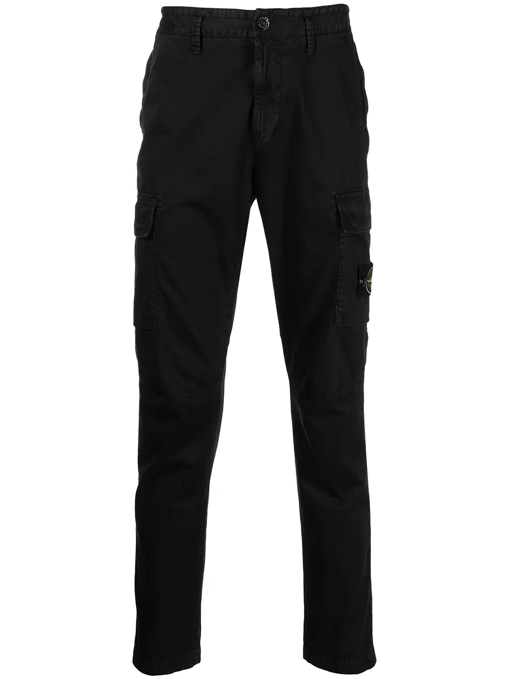 

Stone Island Compass-patch cargo trousers - Black