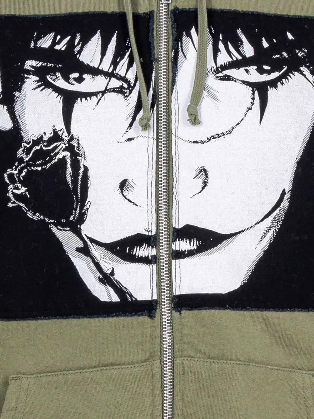 supreme the crow zip up hooded sweatshirt