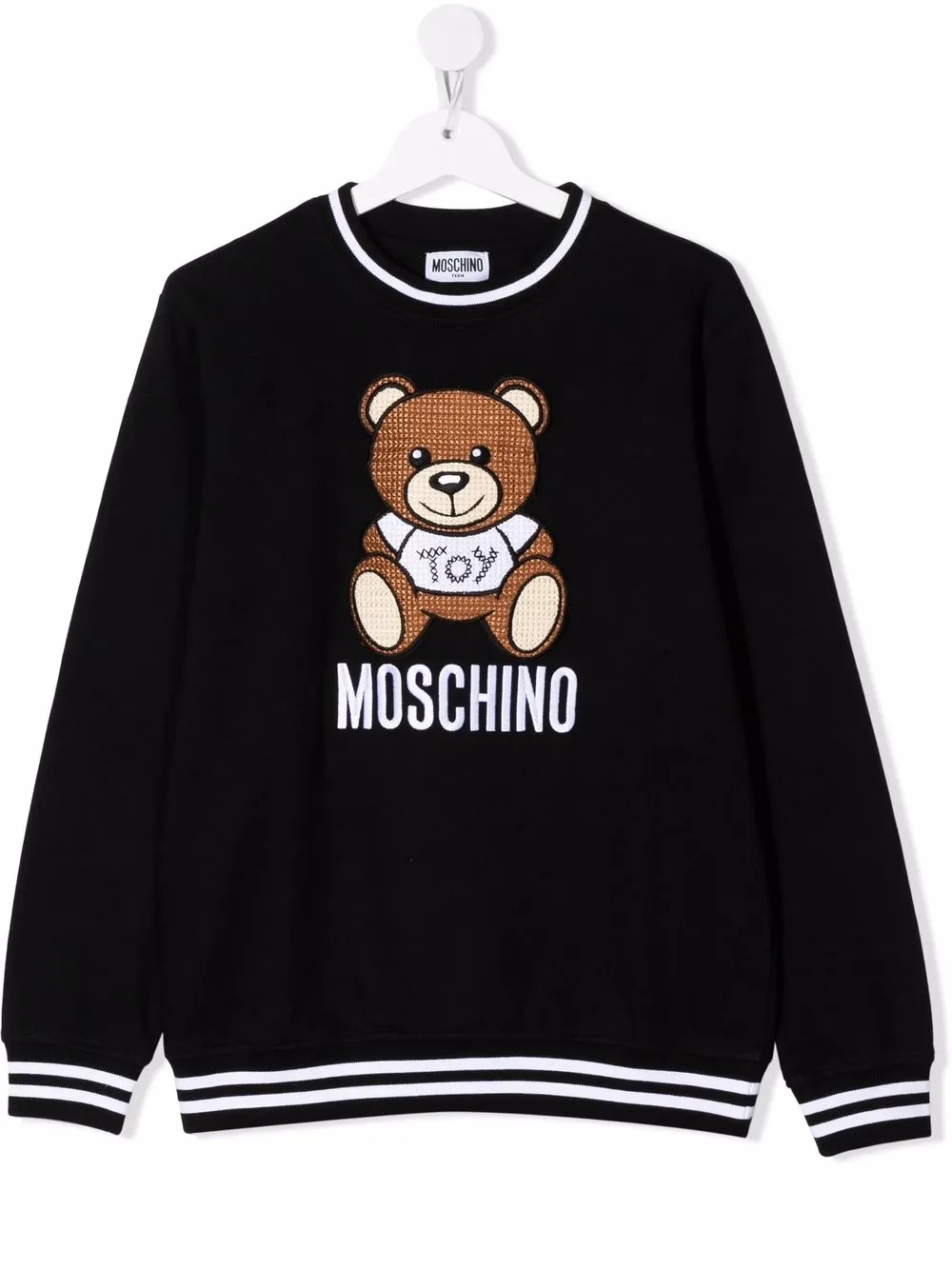 фото Moschino kids толстовка teddy с вышитым логотипом