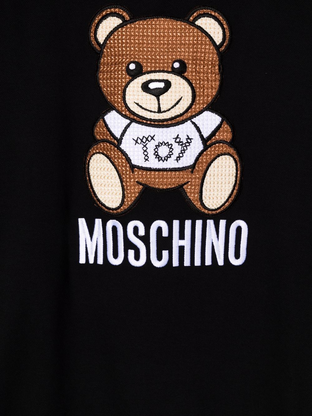 фото Moschino kids толстовка teddy с вышитым логотипом