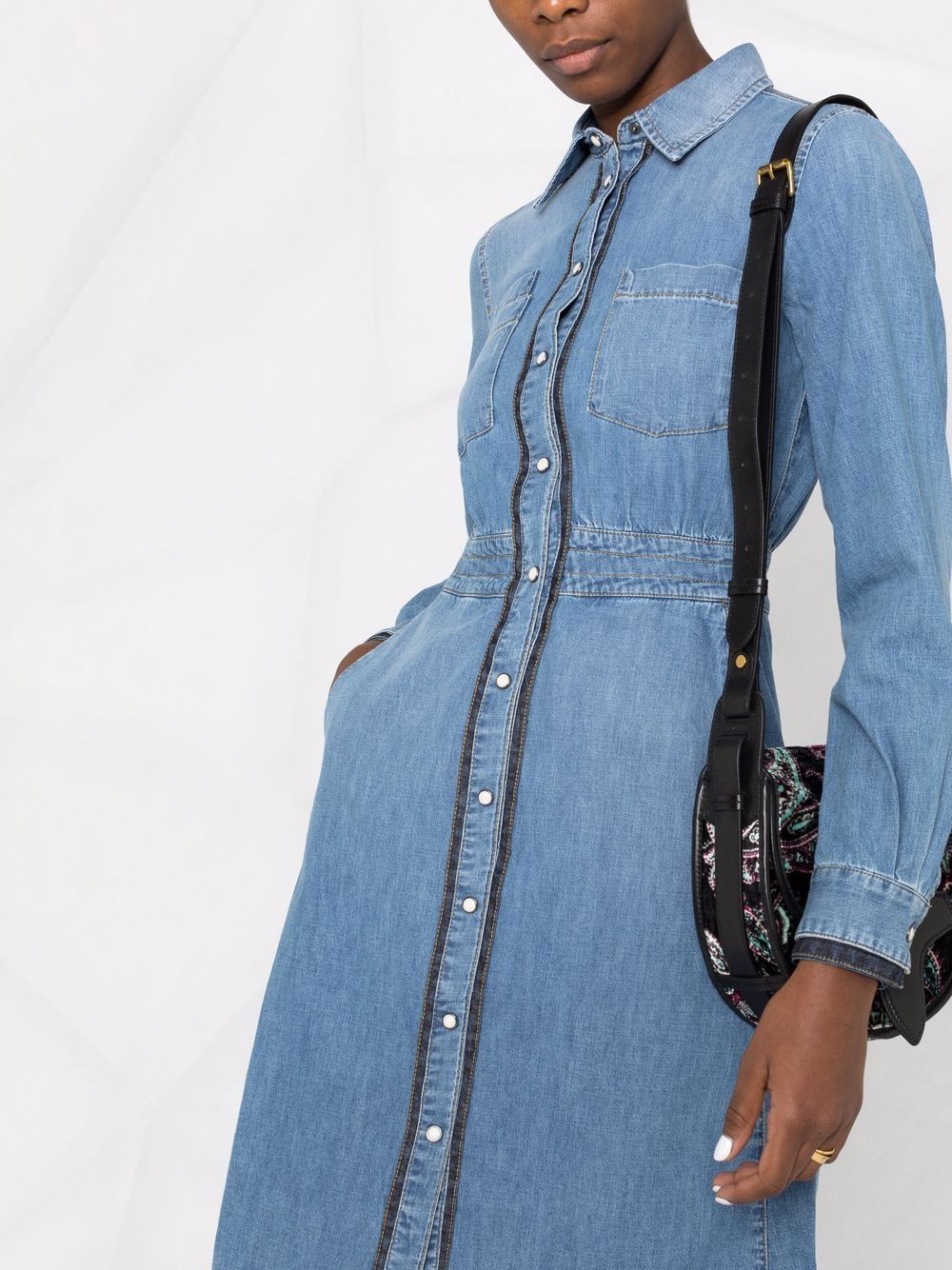 фото Ports 1961 long-sleeve denim shirt dress