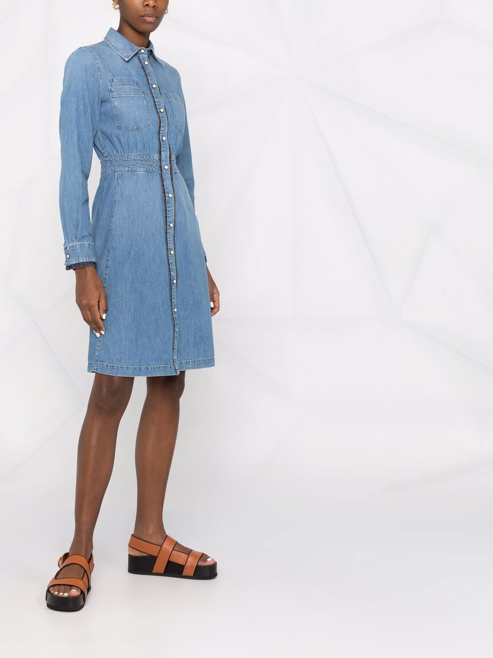 фото Ports 1961 long-sleeve denim shirt dress