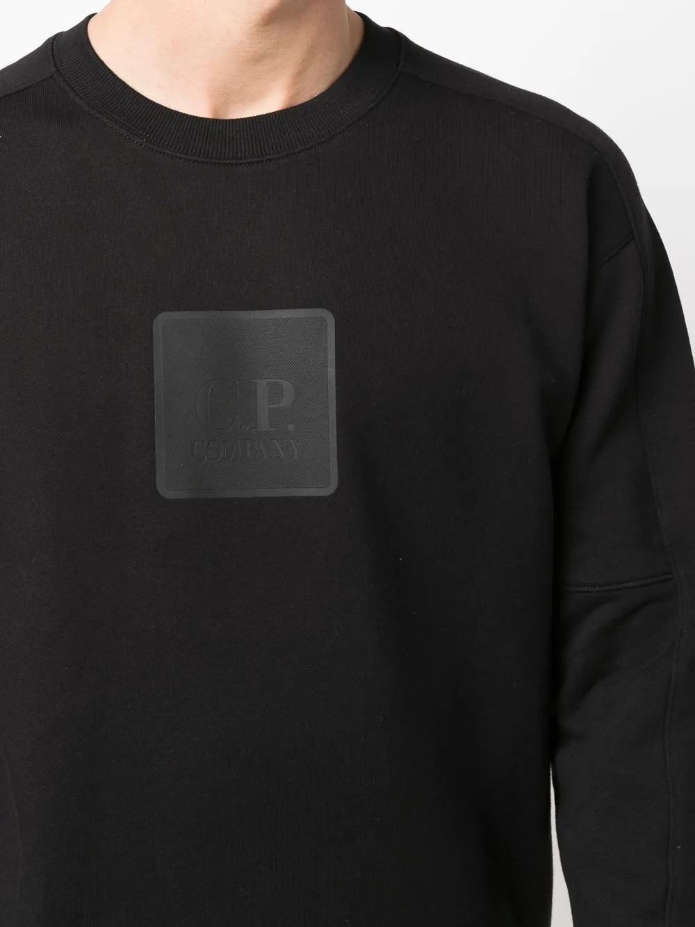 фото C.p. company logo-patch detail sweatshirt