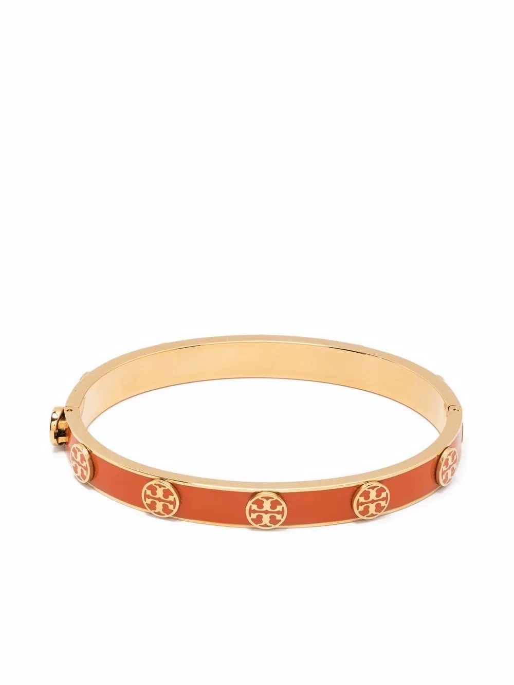 

Tory Burch pulsera con apliques del logo - Dorado