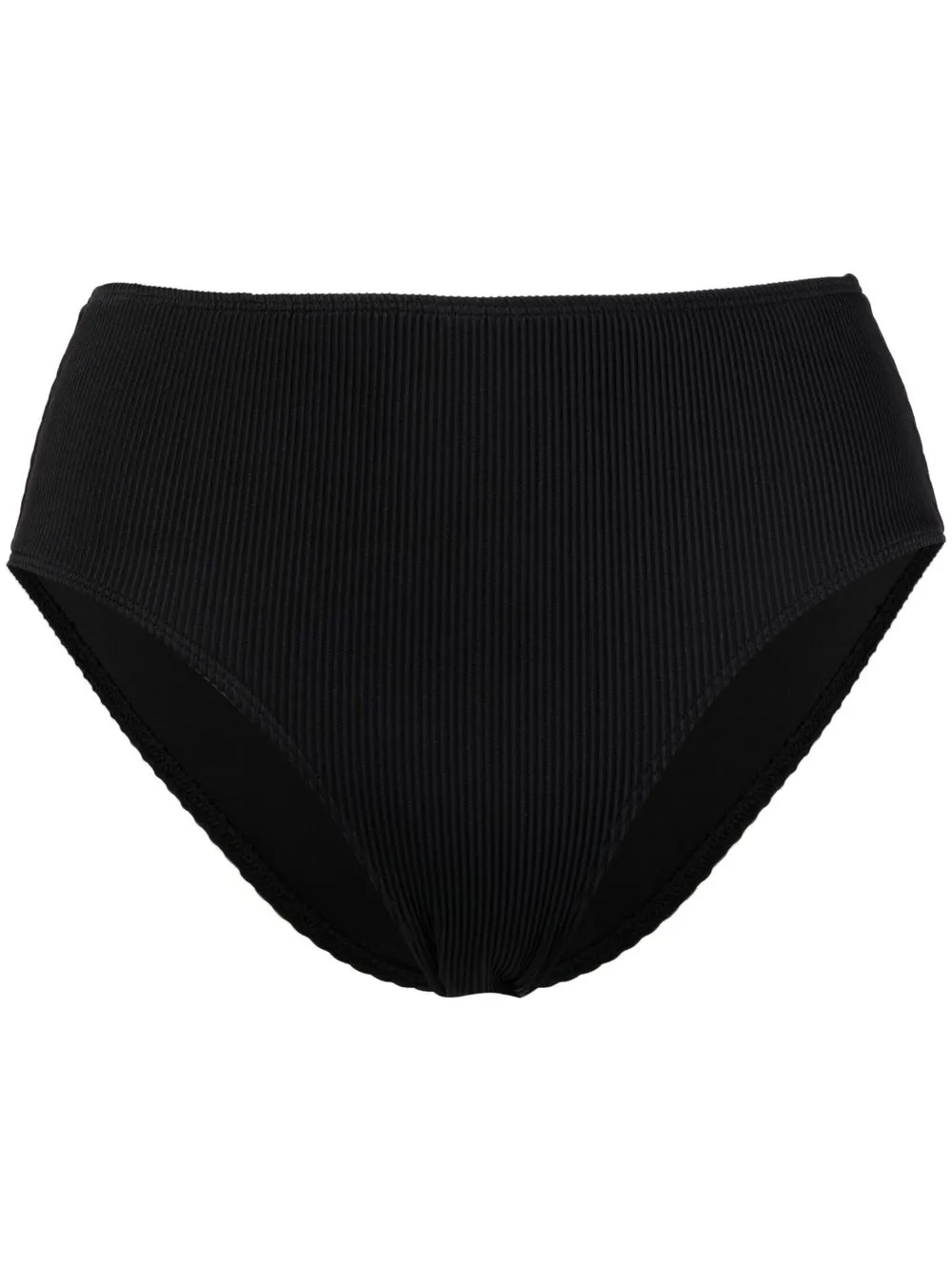 

Wolford bikini bottom fruncido de tiro alto - Negro