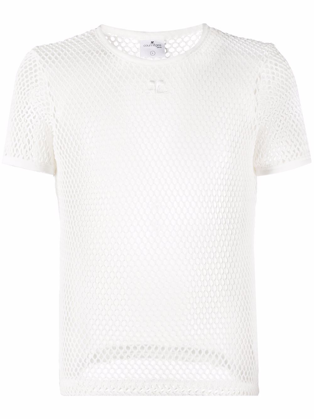 фото Courrèges sheer mesh t-shirt