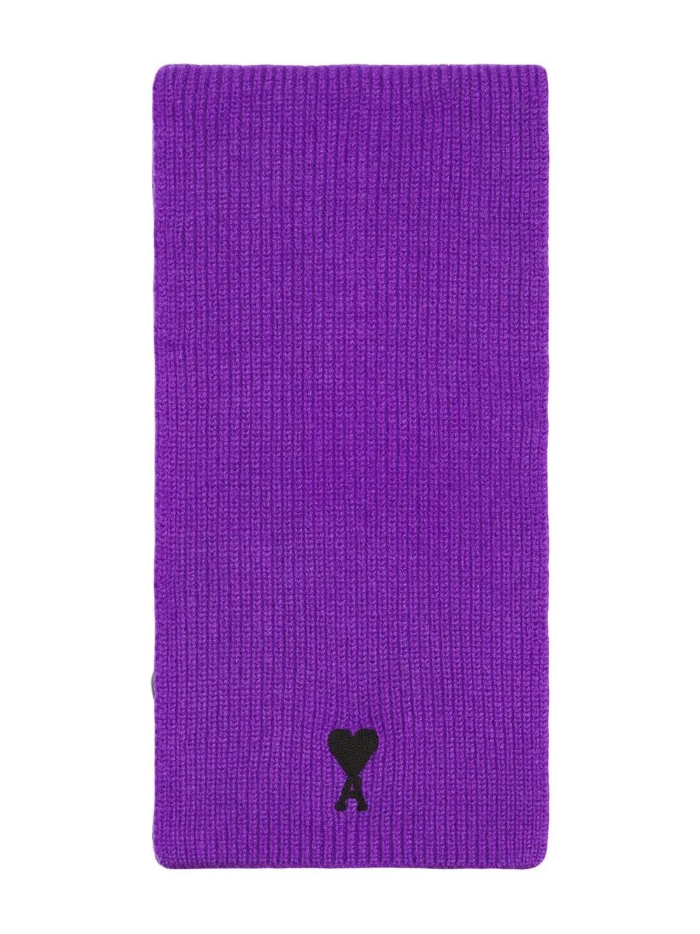 

AMI Paris Ami de Coeur wool scarf - Purple