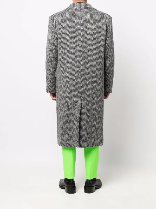 チェスターコート AMI PARIS WOOL SINGLE-BREASTED COAT AMI Paris single-breasted Wool Coat | Grey | FARFETCH
