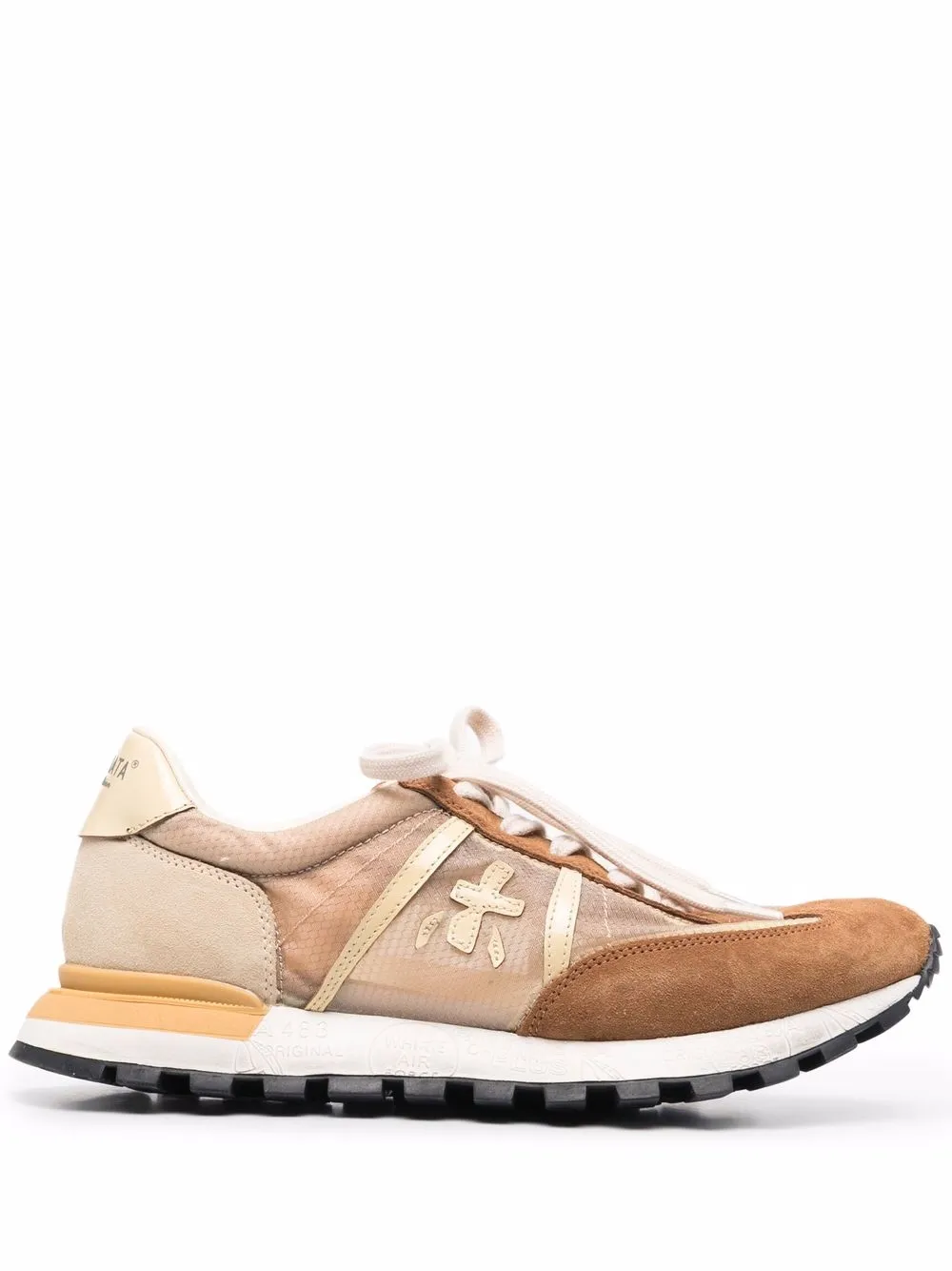 

Premiata tenis con diseño color block - Marrón