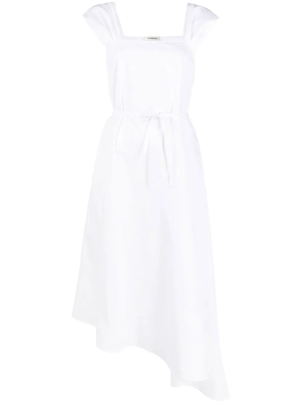 

There Was One vestido midi asimétrico - Blanco