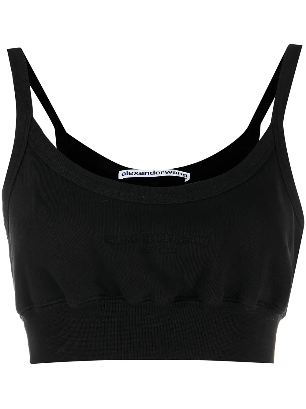 

Alexander Wang playera con cuello redondo - Negro