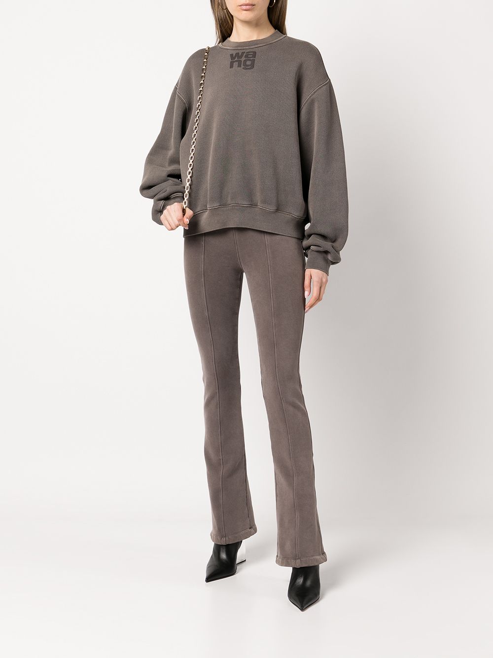 Alexander Wang Sweater met logo - Grijs