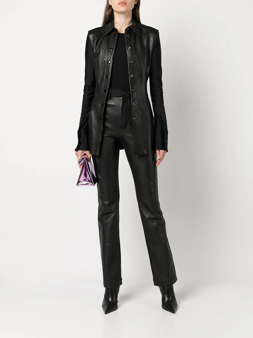 Alexander Wang Broek met contrasterend vlak - Zwart