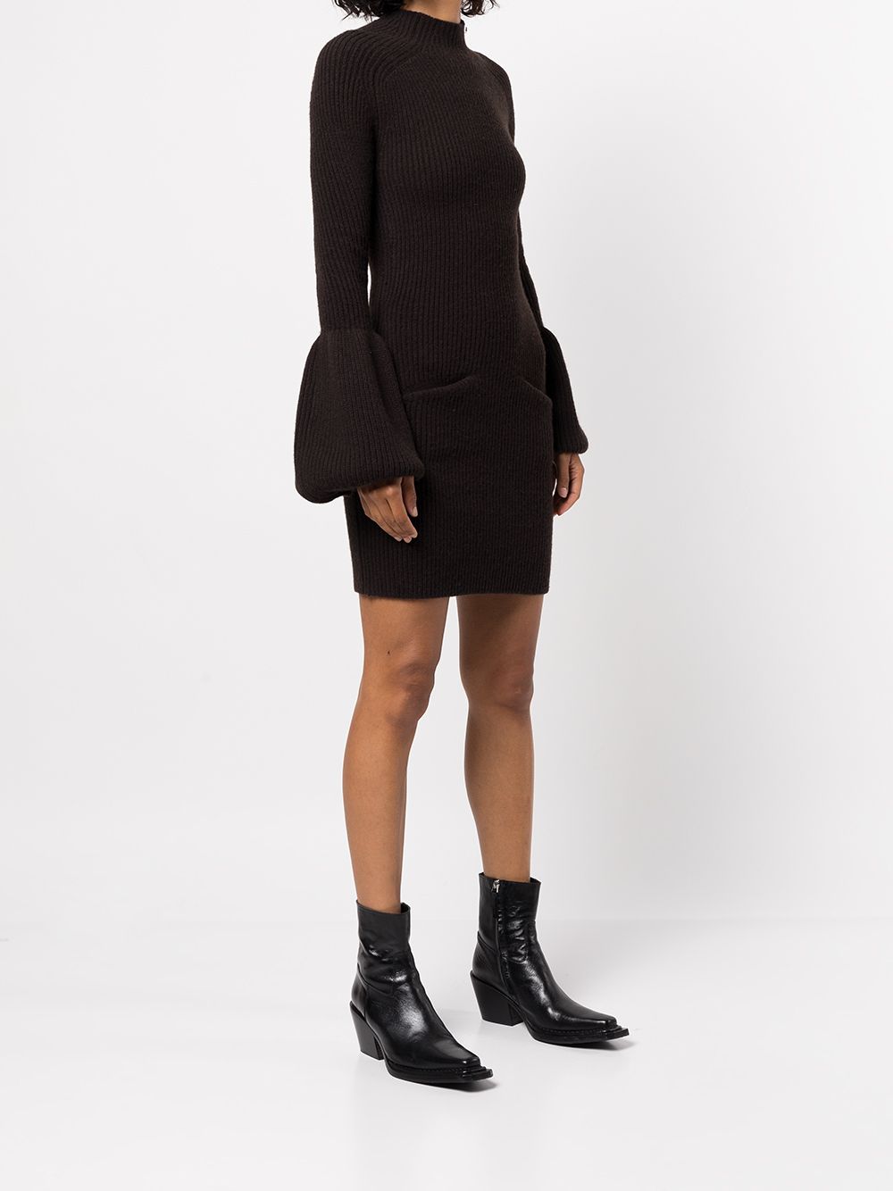 Alexander Wang flared-cuff knitted dress Women