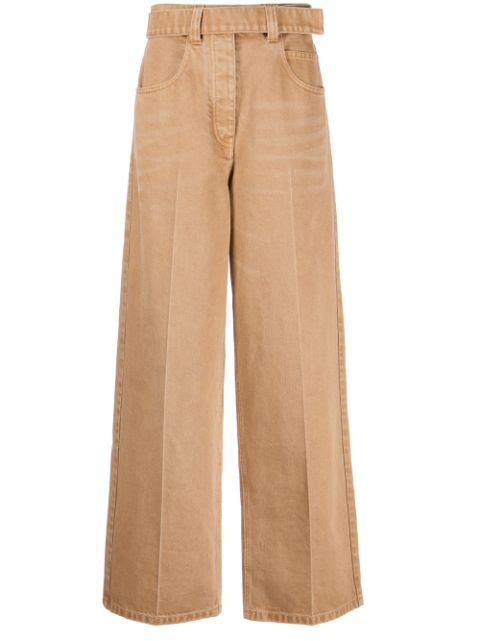 Alexander Wang belted wide-leg jeans Women