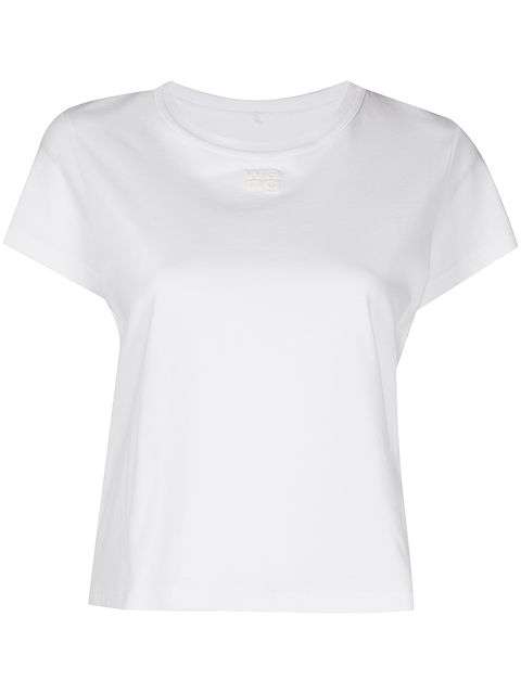 Alexander Wang rubberised logo cotton T-shirt