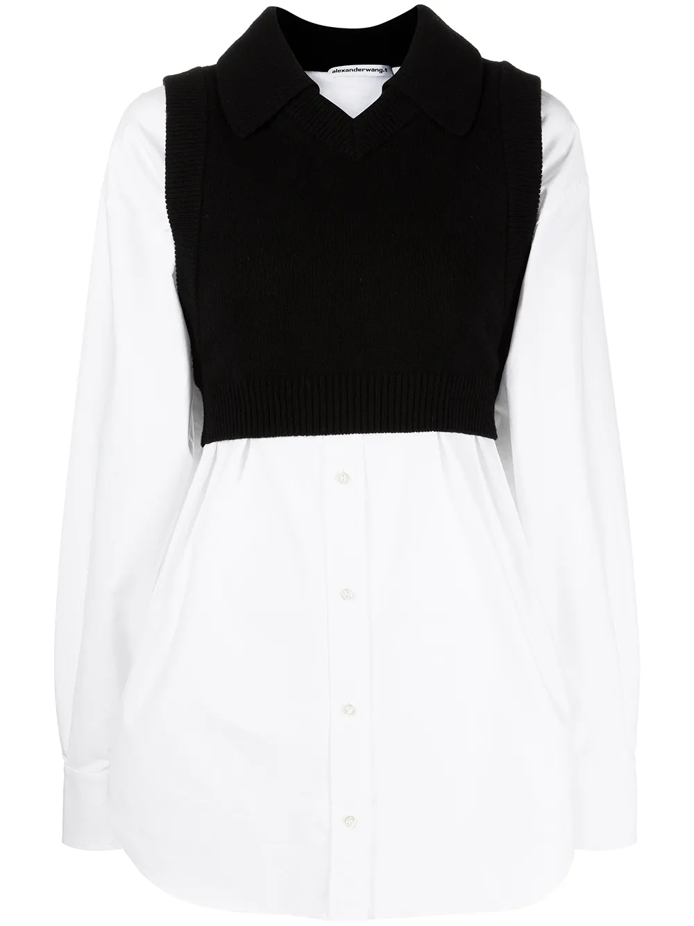 

Alexander Wang layered-look jumper shirt - White