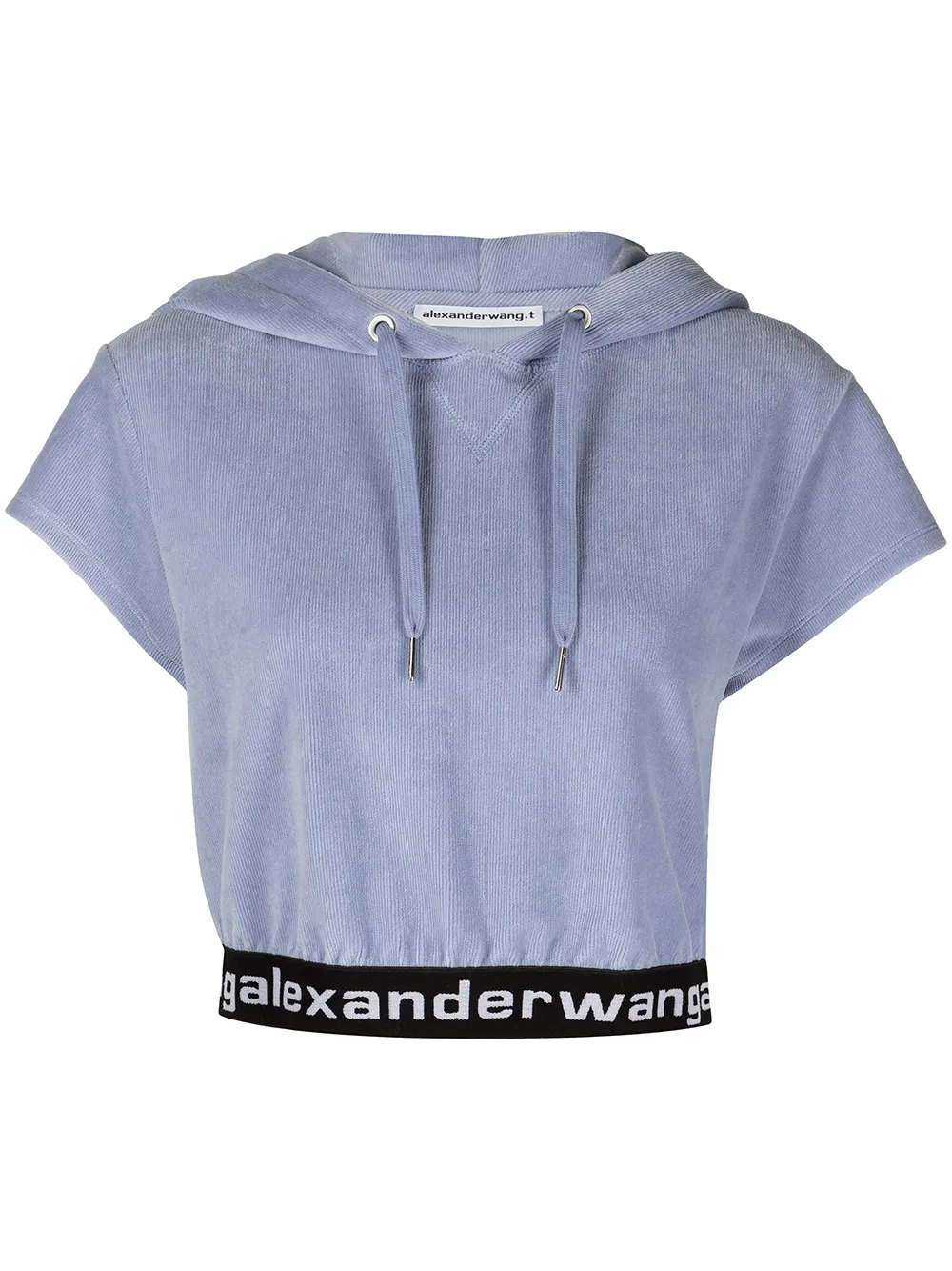 

Alexander Wang hoodie con logo - Azul