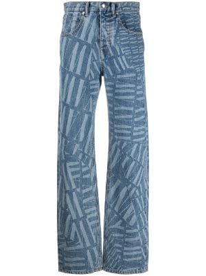 Blu Farfetch Uomo Abbigliamento Pantaloni e jeans Jeans Jeans straight Jeans dritti 