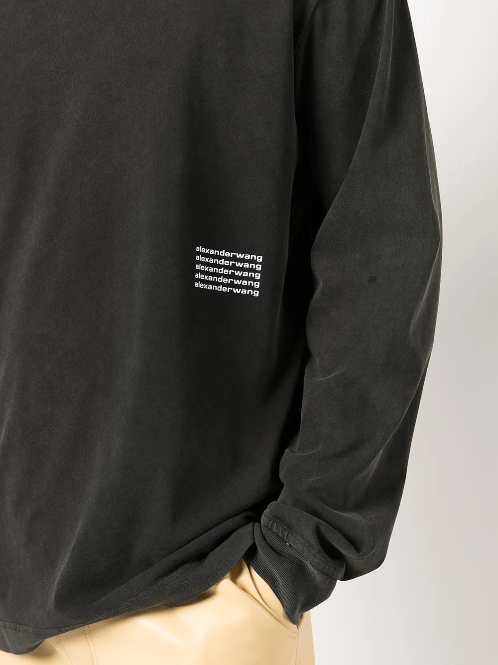 Alexander Wang acid-wash T-shirt | Black | FARFETCH