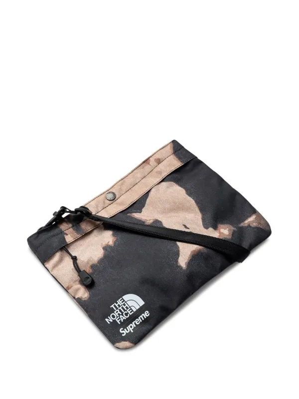 Supreme x TNF Bleached Denim Print Shoulder Bag - Farfetch