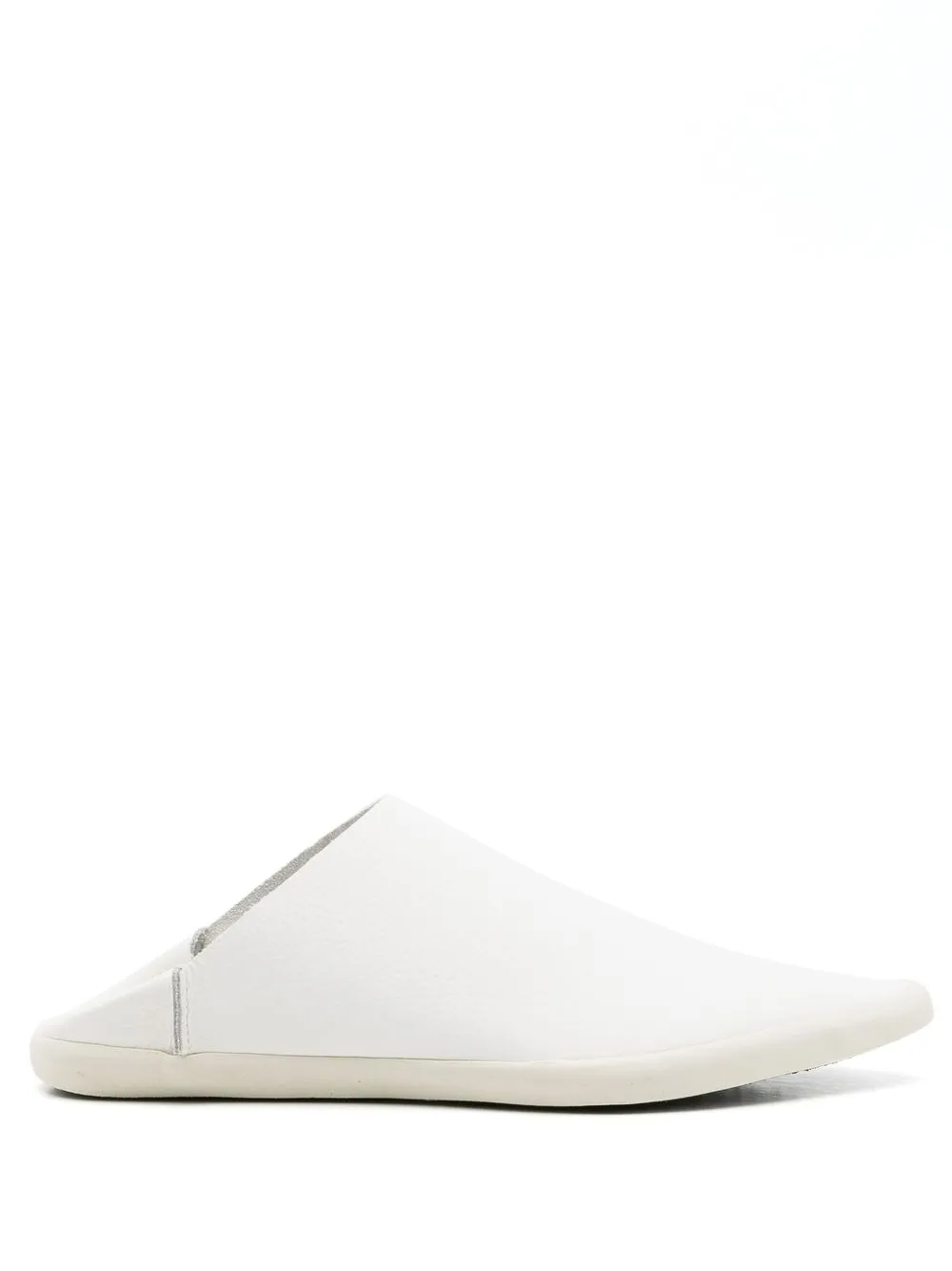 

Osklen pointed leather mules - White