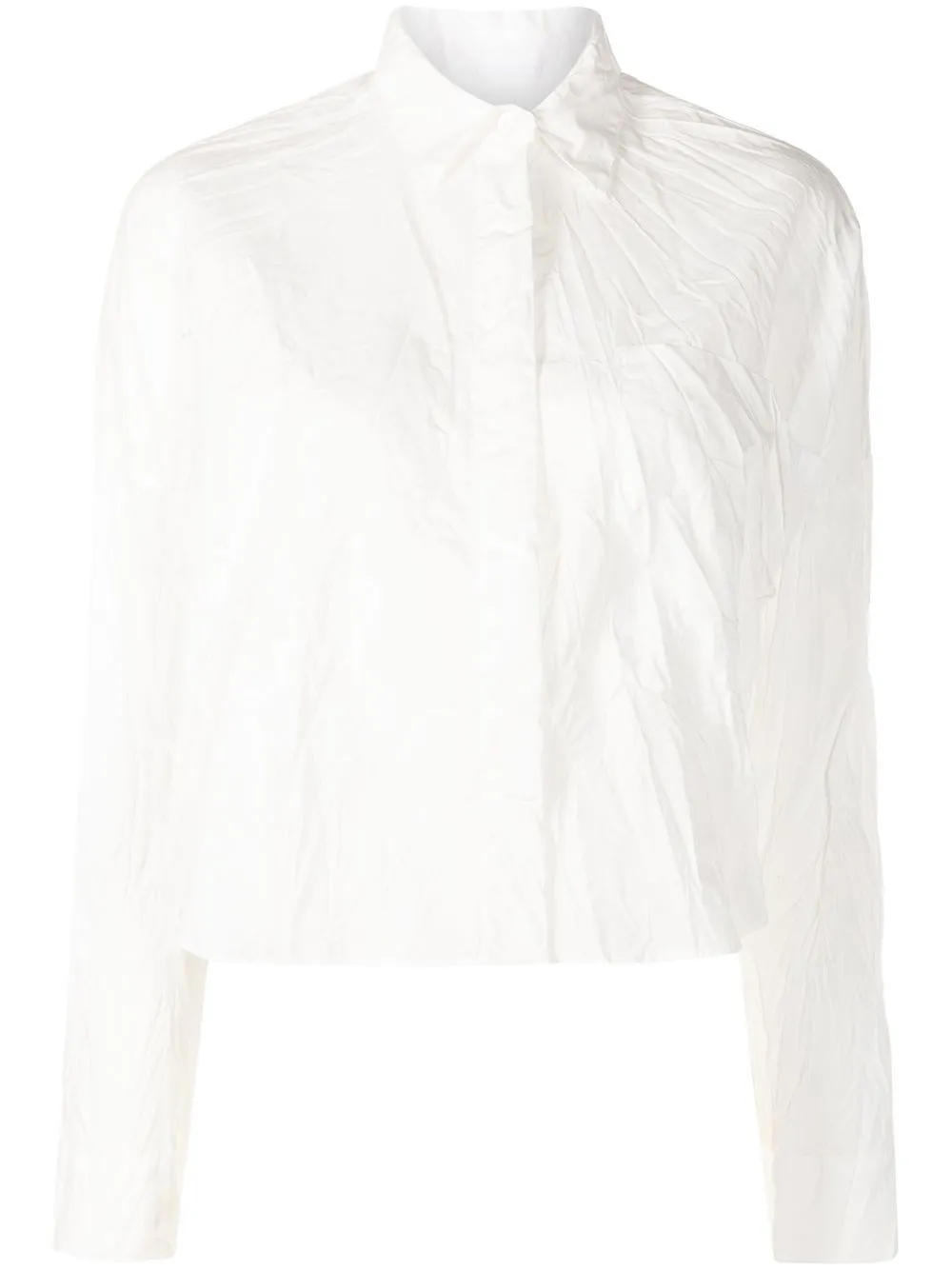 

Osklen creased-effect cropped shirt - White