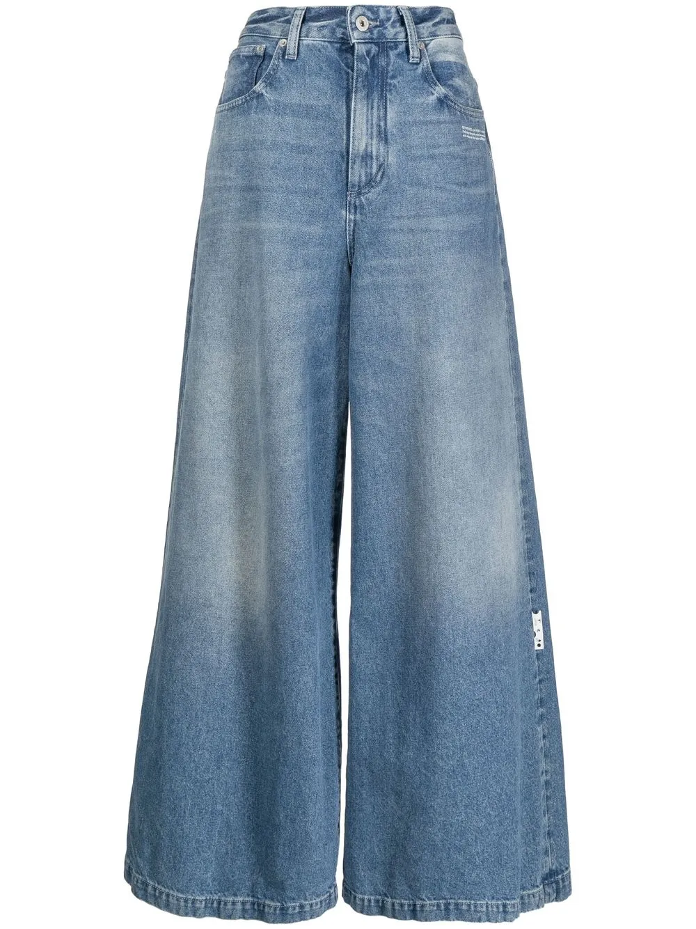 

Off-White jeans anchos con bolsillos - Azul