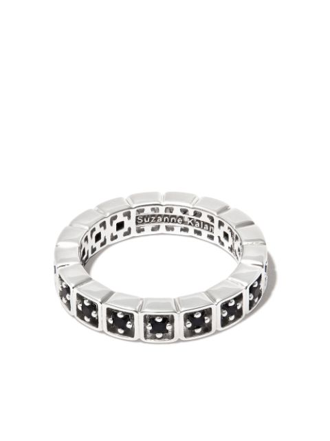 Suzanne Kalan 18kt white gold Inlay mini sapphire ring