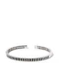 Suzanne Kalan 18kt white gold Inlay sapphire cuff - Silver