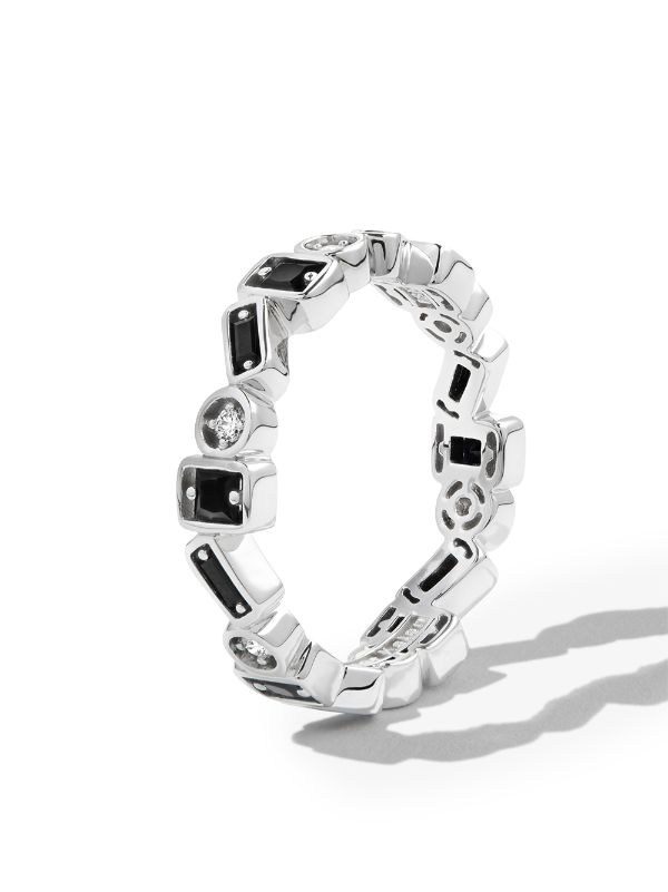 Suzanne Kalan 18kt White Gold baguette-cut Diamond Ring - Farfetch