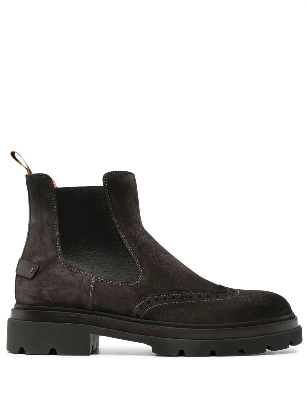 

Santoni suede logo-plaque Chelsea boots - Black