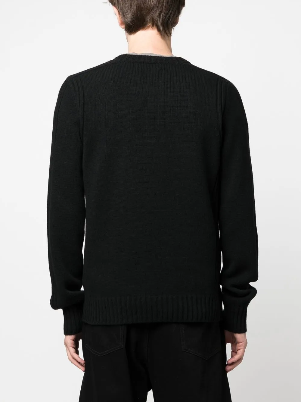 Shop Belstaff Logo-patch Wool Sweatshirt In Black