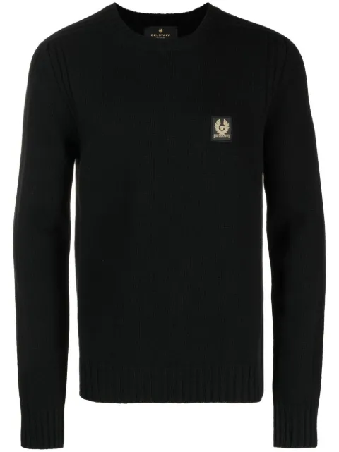 Belstaff logo-patch wool sweatshirt