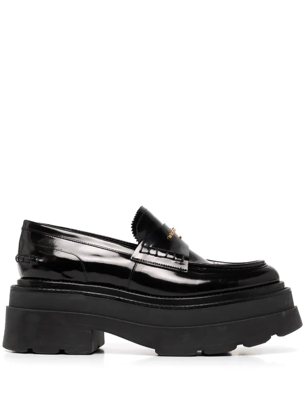 Chunky best sale leather loafers