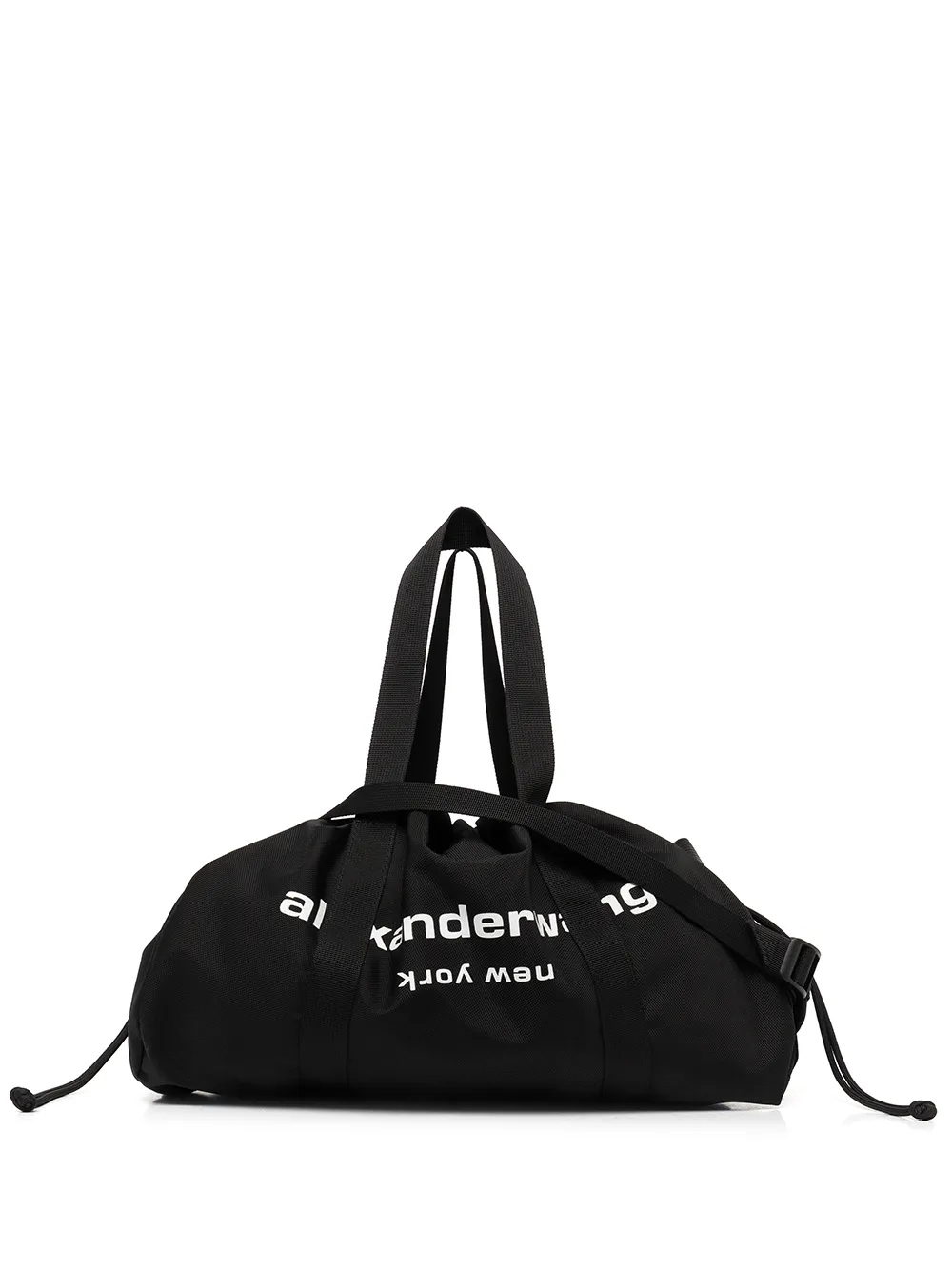 

Alexander Wang logo-print drawstring duffle bag - Black